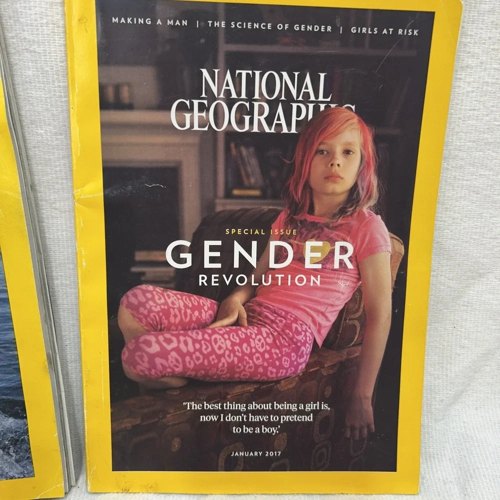National Geographic Lot Of 4 Magazines 1/17 Gender Revolution 8/19, 11/21, 12/21